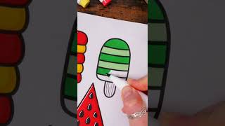 Fun with a Popsicle Coloring Page 🍦 #BoldAndEasy #easycoloring  #stressrelief