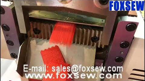 Automatic Sawtooth Shape Velcro Tape Cutting Machine