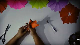 Paper Flower Cutting | Origami Paper Folding | Khaby Crafts And Creations