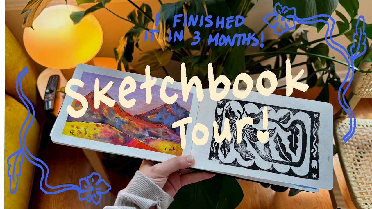 SKETCHBOOK TOUR Feb 2024-May 2024 (My new fav Sketchbook) - YouTube