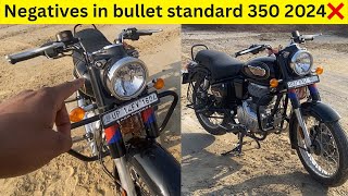 ये कोई नहीं बताएगा 🤫 | Negatives in bullet standard 350 2024 | drive with kunal