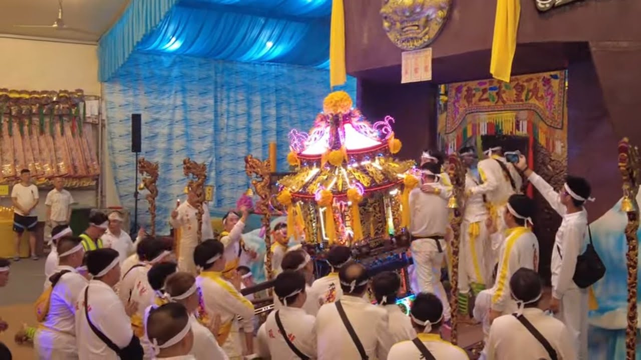 [4K] 龍南殿恭迎九皇大二帝圣驾晋宫 Leong Nam Temple Invitation of Nine Emperor Gods 12 Oct 2023