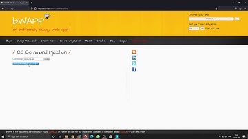 OS Command Injection bWAPP tutorial