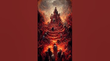 I asked AI what the layers of hell look like #hell #fire #ai #dalle2 #midjourney #shorts