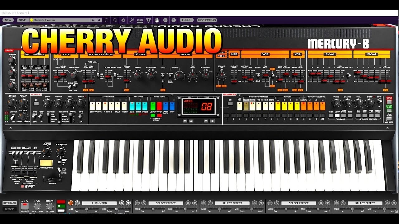 MERCURY-8 от Cherry Audio — точная копия Jupiter-8 со множеством дополнительных функций — ПК и Mac