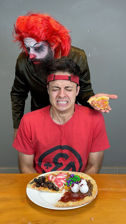 SIM OU NÃO? (DESAFIO DA PIZZA COM PALHAÇO SOMBRIO) #shorts