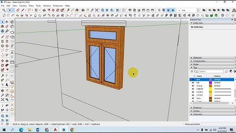 SketchUp - Vẽ 3D nhà đơn giản - P1