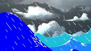 Ocean storm animation