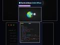 🔥Earth & Moon Orbit Effect Using Pure CSS! #coding