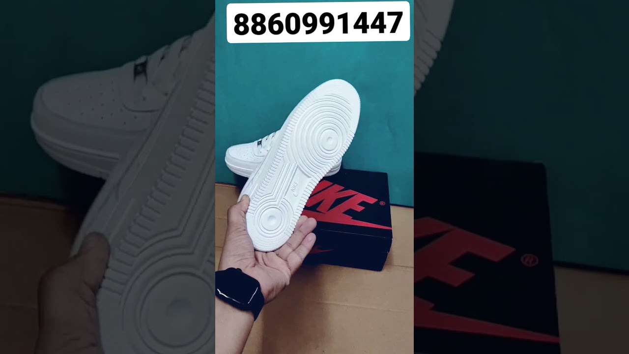 Nike Air Force 1 🤍🤍 ||Old Is Gold || Full White Soft Cushion Textile ||Leather Sole ||Size 40 to 45