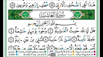 حمزة الجزائري سورة الغاشية مكتوبة برواية ورش عن نافع