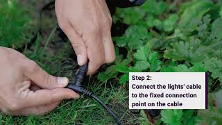 Garden Lights | How to install 12 volt spotlights with the Fixed cable system