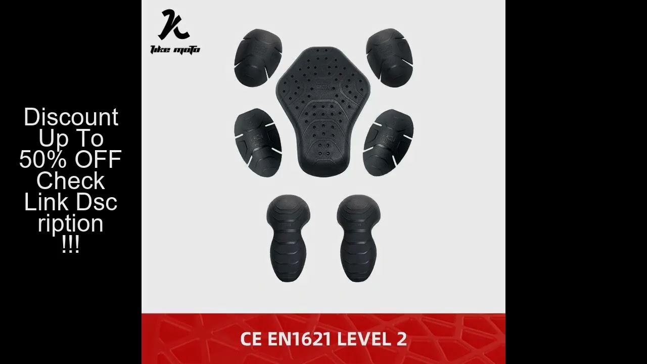 CE Level 2 Moto Motorcycle Back Elbow Knee Shoulder Protector Jacket Insert Gear Armor Motocross Rac