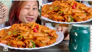 lets try italian food home made pasta mukbang food loverdaily vlog hope you like it☺️☺️ thankU
