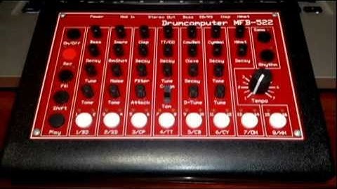 Drumcomputer MFB 522 etude 4 20120825