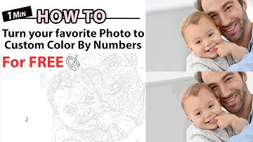 How To Turn Your Favorite Photos into Custom Color By Numbers At Home (1 Minute Simple Version)
