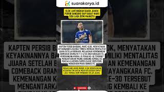Marc Klok Lantangkan Suara Juara! Persib Bandung Siap Babat Habis Sisa Laga Demi Mahkota Juara