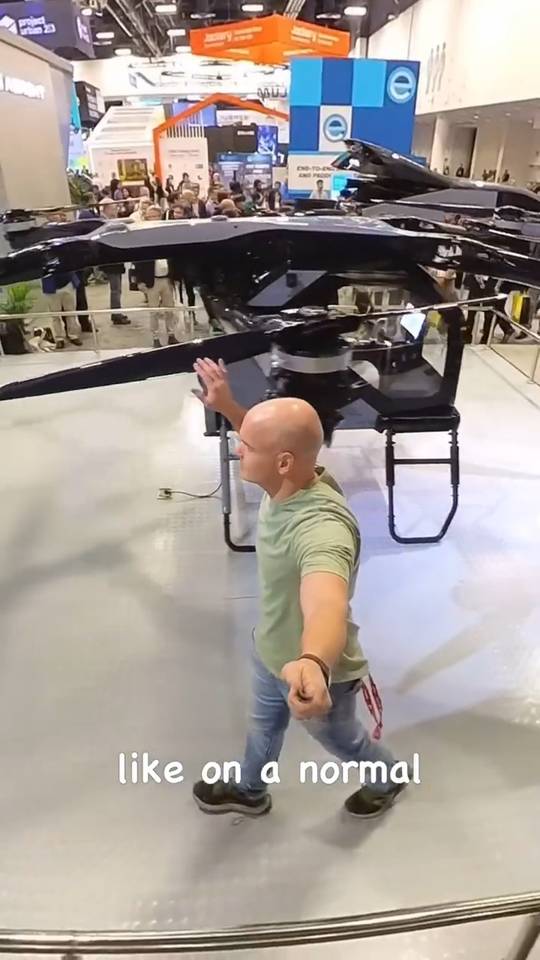I almost got a haircut from this flying car...