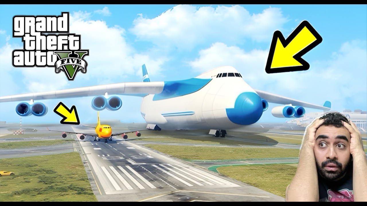 وش راح يصير اذا فجرت تواير اكبر طيارة✈️ في قراند ٥ GTA5🤯