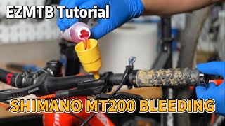 How to bleed shimano mt200 by EZmtb 2023 base model kit
