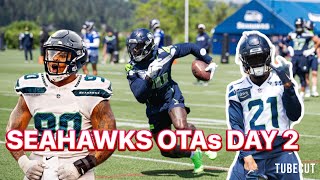 Seahawks OTAs Practice Day 3.