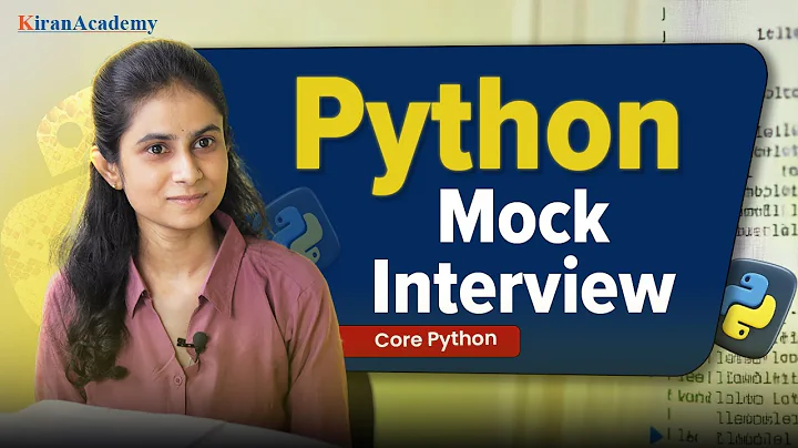 Python Interview for Freshers | Core Python Questions with Real-Time Examples | Mock Interview thumbnail