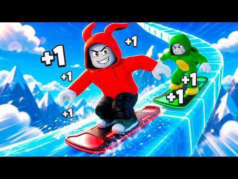 +1 SPEED Snowboard Escape in Roblox!?
