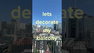 balcony makeover...part 1!