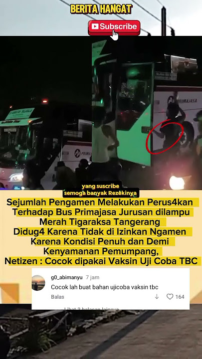 Gerombolan Pengamen M3rus4k Bus PrimaJasa karena tidak diizinkan Naik untuk Mengamen #automobile
