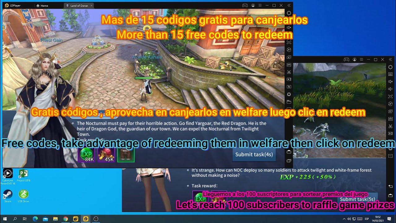 Redeem CODES 16 codes sa LAND OF DORAN / MissCecy YouTube