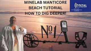 MINELAB MANTICORE BEACH TUTORIAL EXTREME DEPTH SETTINGS! Deepest beach machine made!