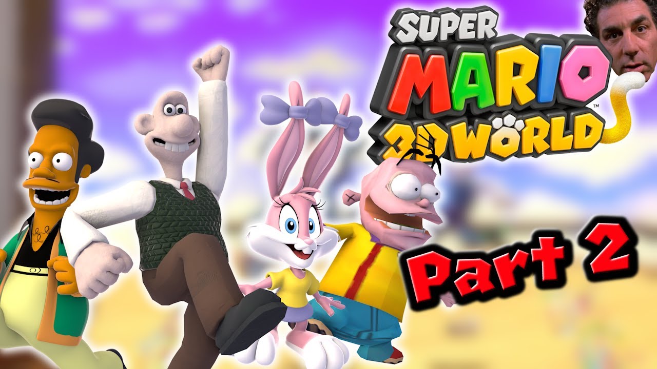 [2] Generic Desert Music - Super Mario 3D World Modded Multiplayer Mayhem (Switch)