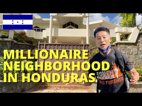 Millionaire neighborhood in San Pedro Sula, Honduras