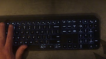 Logitech MX KEYS keyboard backlight responding to hands near the keyboard - Quick Demo - [No Sound]