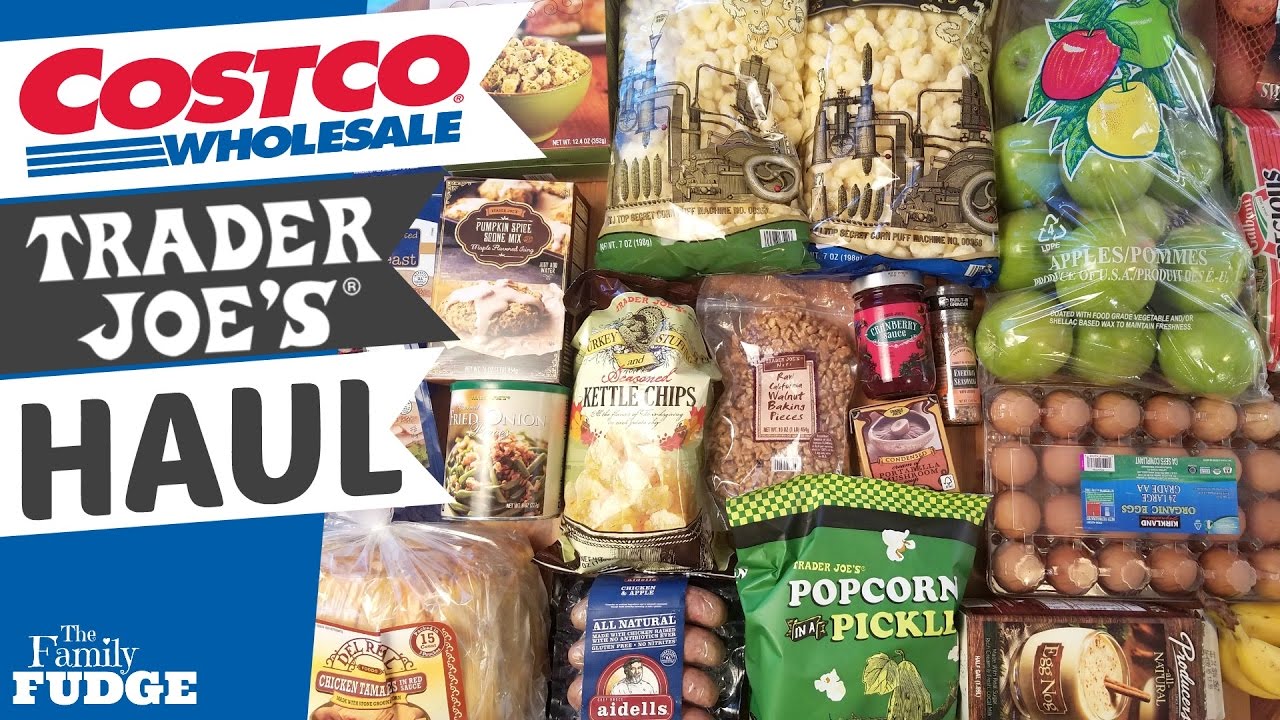LARGE Grocery HAUL + VLOG Costco & Trader Joe's YouTube