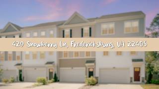 429 Snowberry Ln, Fredericksburg, VA 22405