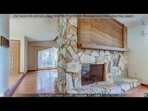 7916 Rusty Hook Court, Hudson, FL home video tour