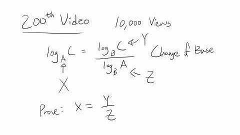 Prove: Change of Base Property of Logarithms