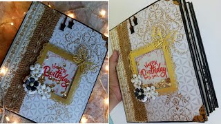 Love Theme Birthday Scrapbook || Birthday Scrapbook || Scrapbook Ideas