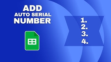 How to Add Auto Serial Number Formula in Google Sheets