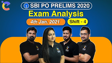 SBI PO Prelims Exam Analysis 2020 | 4th Jan, Shift-4 | Complete Discussion & Expected Cut Off