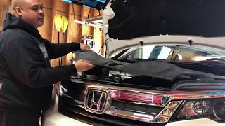 2019 Honda Pilot OEM trans cooler install.