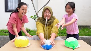 Membuat Air Mancur Dengan Balon - Learn Colors With Balloons