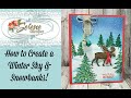 How to Create a Winter Sky and Snow Banks!