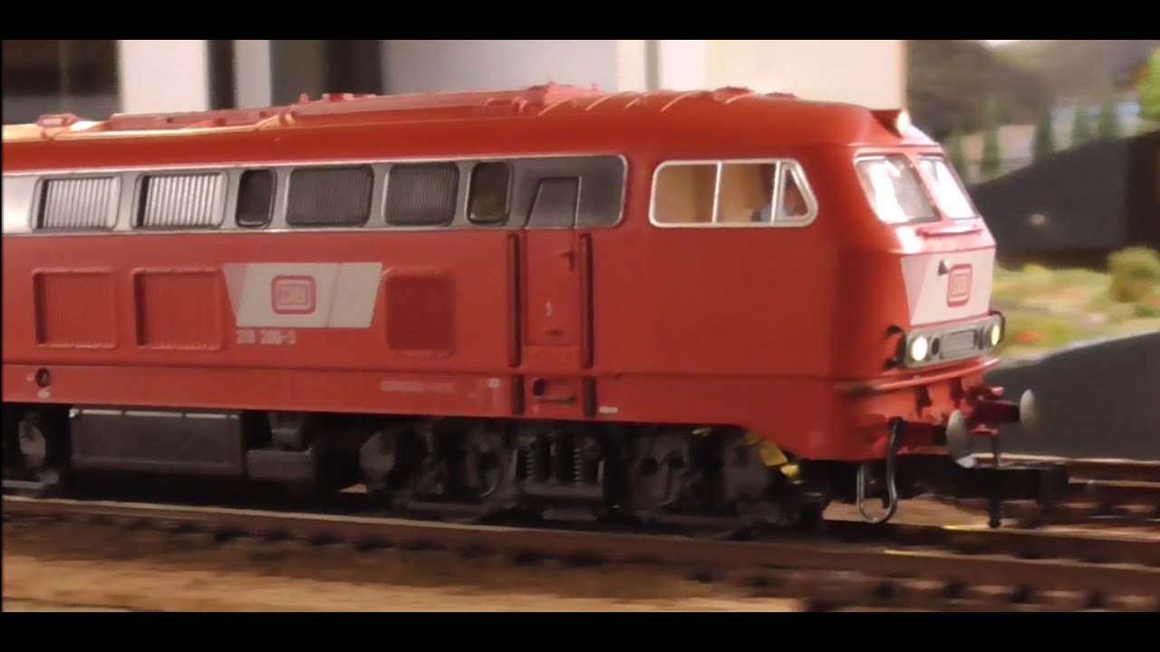 Fleischmann BR218 286 3 digitalisieren ESU Decoder und LEDs einbauen