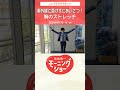 紫外線に負けずにあいさつ!胸のストレッチ 片岡信和【羽鳥慎一モーニングショー】 #shorts