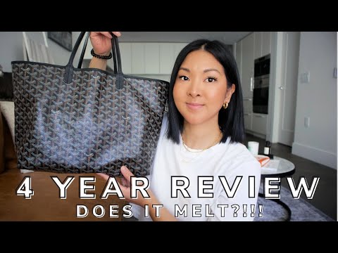 GOYARD ST LOUIS TOTE 2 YEAR REVIEW HOW TO BUY, PRICING, WEAR & TEAR & WHATS  IN MY BAG 