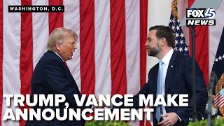 President Trump, VP Vance make announcement
