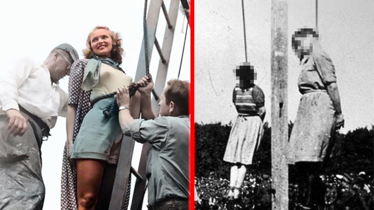 الإعـدام العـلـنـي للحـارسات النـازيـات سـيـصـدمـك!