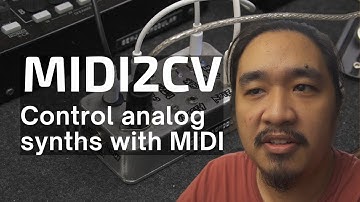 Midi2CV - A utility module for converting MIDI messages to CV